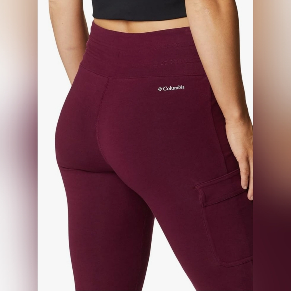 COLUMBIA TREK MERLOT LEGGINGS SIZE MEDIUM NWT - Picture 5 of 8